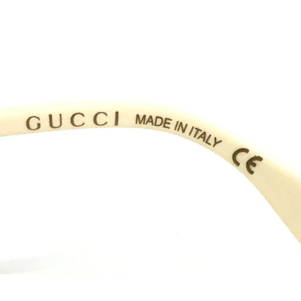 Gucci Sunglasses GG0898S 001 Gold Cat Eye Crystal Frames with Gray Lenses